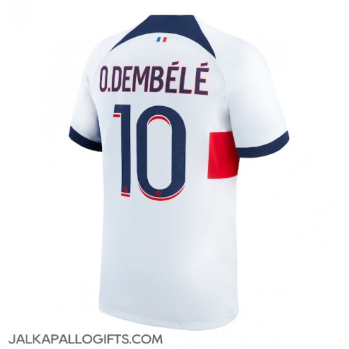Paris Saint-Germain Ousmane Dembele #10 Vieraspaita 2023-24 Lyhythihainen